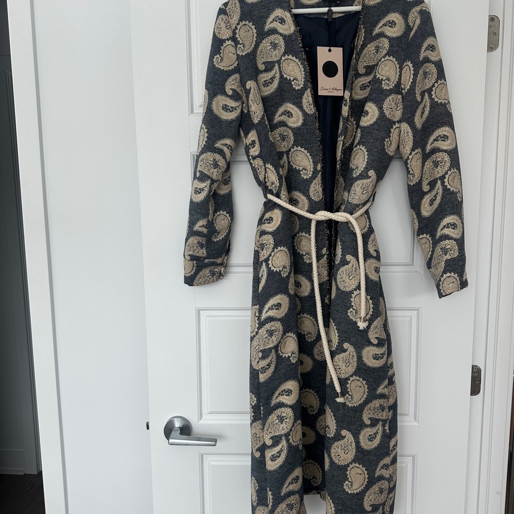 Luna Allegra Firenze jacquard coat/kimono with a paisley pattern - boho Tulum
